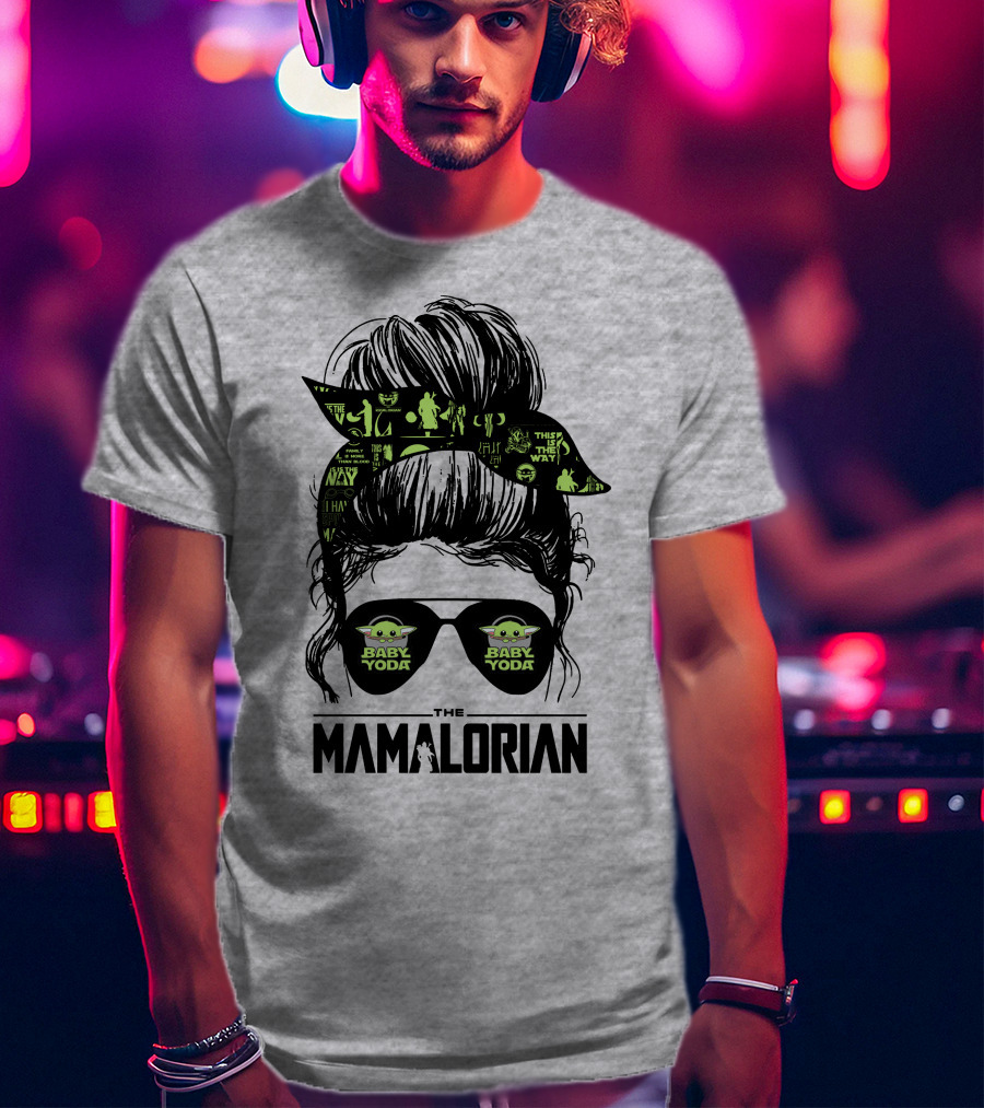 The Mamalorian Baby Yoda Grogu Star Wars T-Shirt