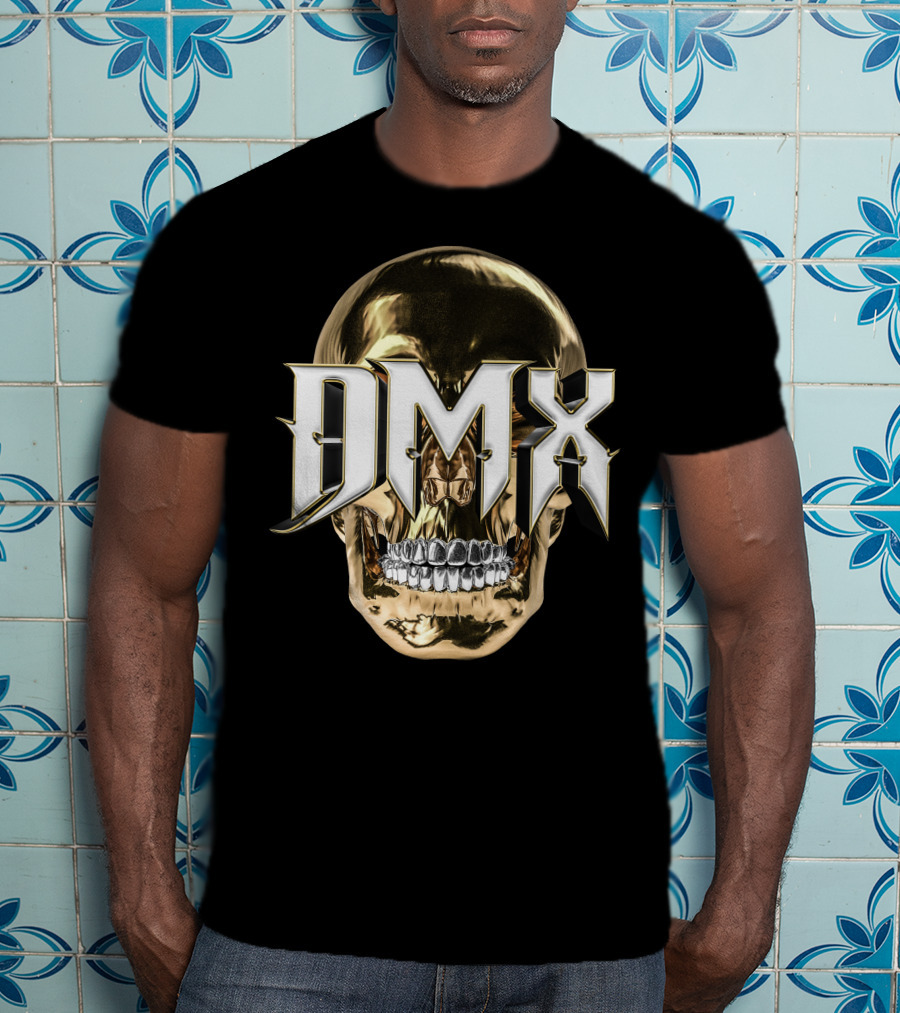Dmx Gold Skull Luxury Trends T-Shirt