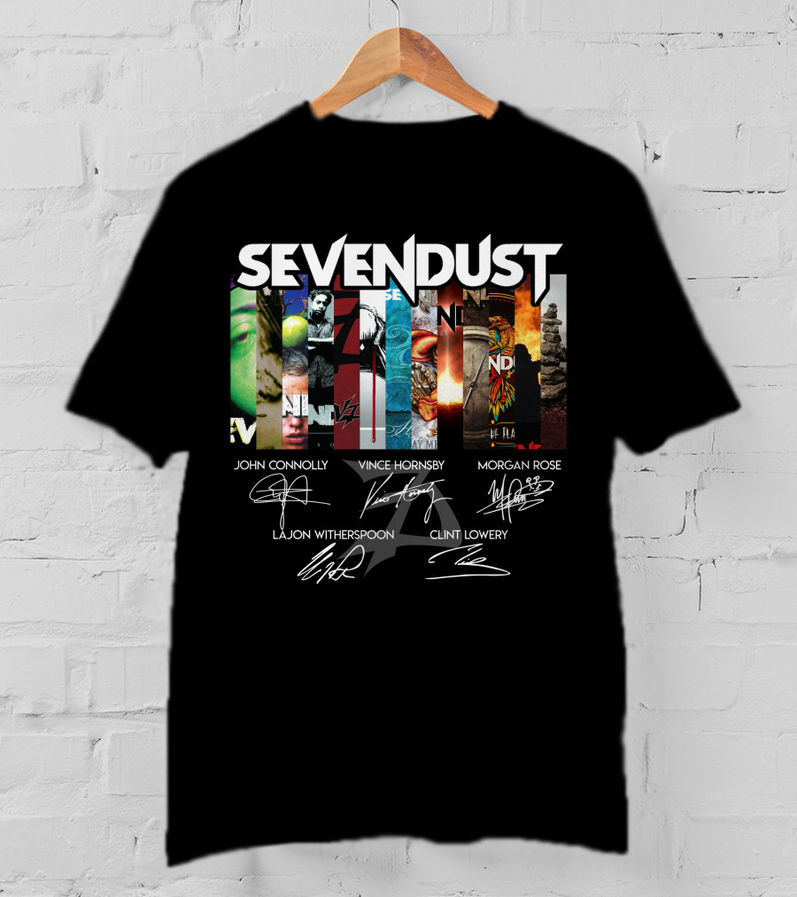 Sevendust John Connolly Vince Hornsby Morgan Rose Lajon Witherspoon Clint Lowery T-Shirt