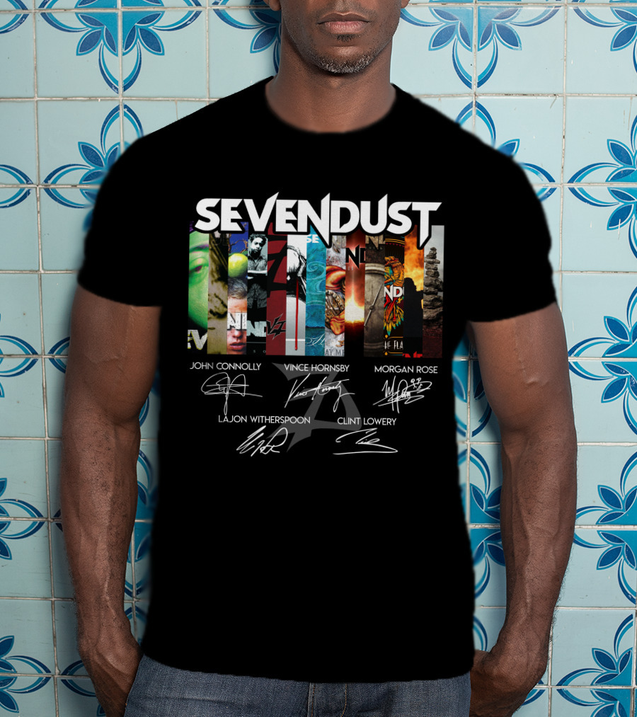 Sevendust John Connolly Vince Hornsby Morgan Rose Lajon Witherspoon Clint Lowery T-Shirt
