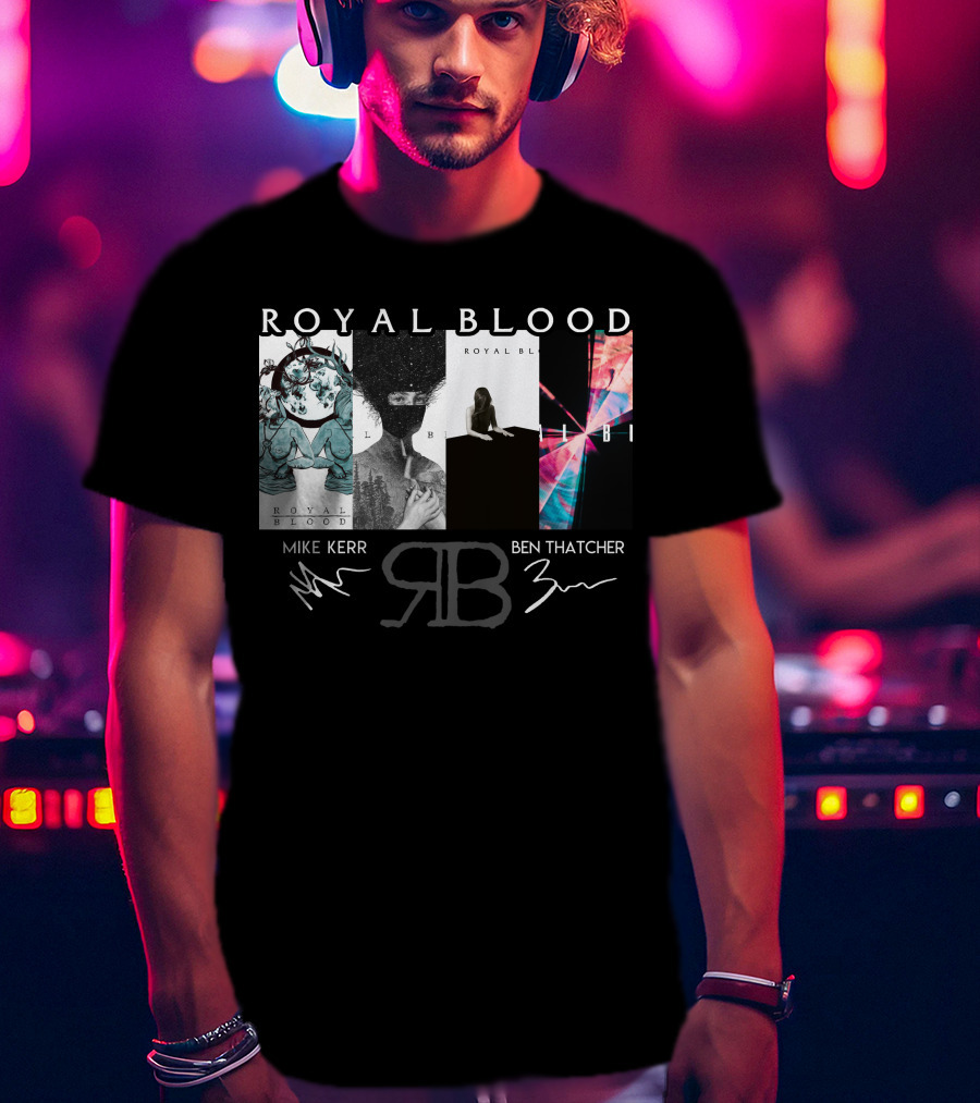 Royal Blood Mike Kerr Ben Thatcher Rb Signatures T-Shirt