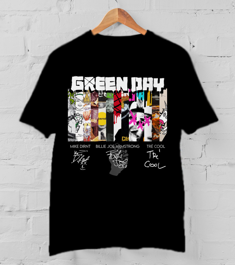 Green Day Mike Dirnt Billie Joe Armstrong Tré Cool T-Shirt