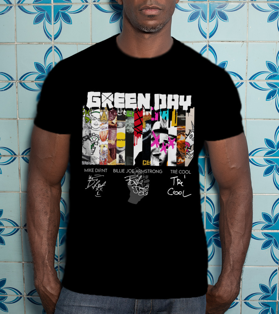 Green Day Mike Dirnt Billie Joe Armstrong Tré Cool T-Shirt