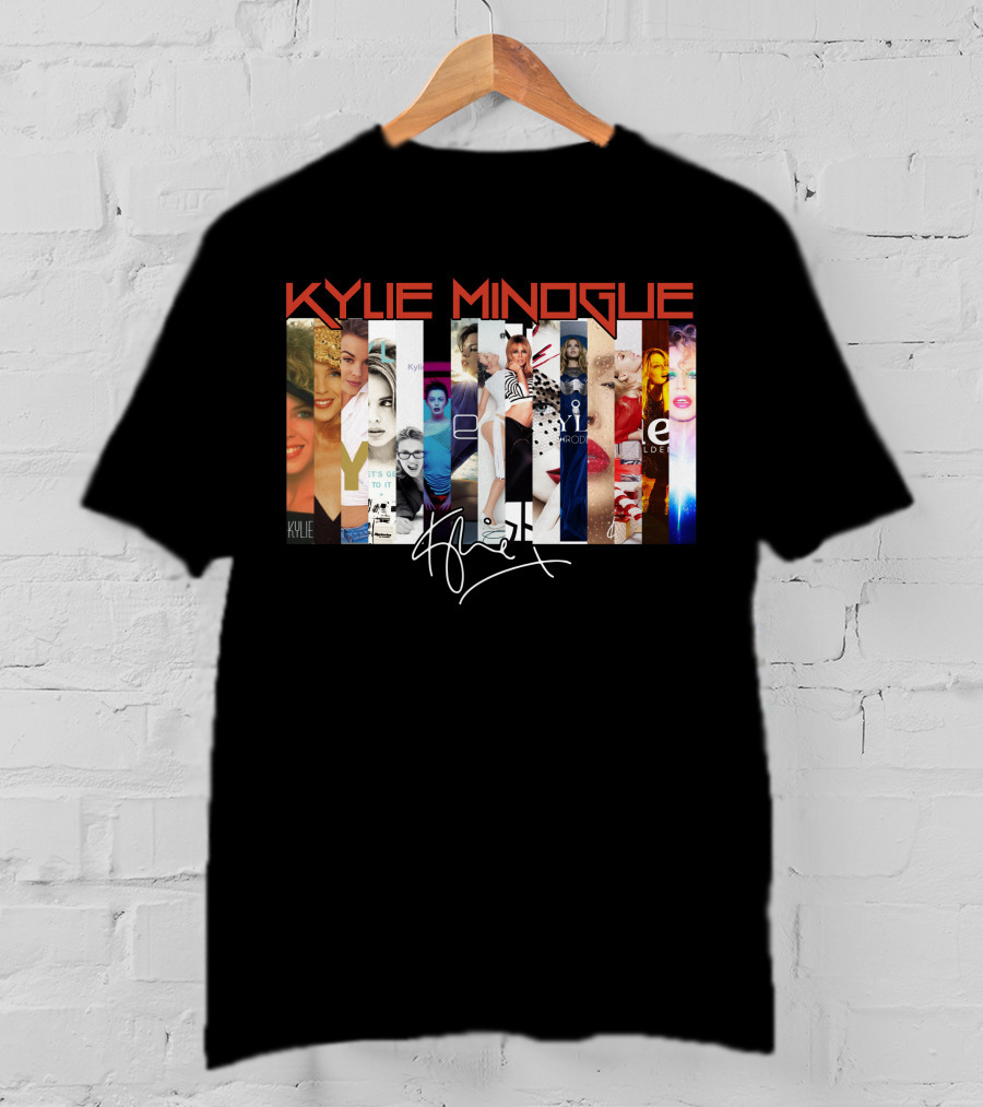 Kylie Minogue Collage With Signature T-Shirt