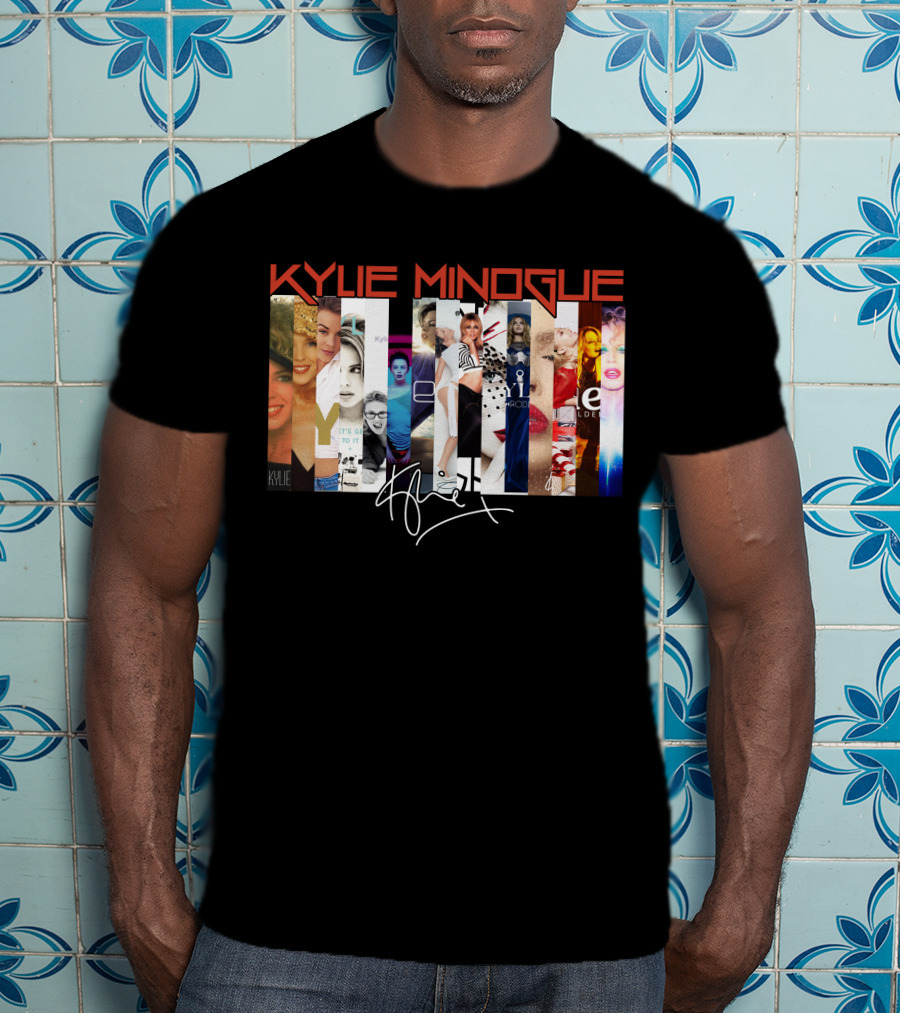 Kylie Minogue Collage With Signature T-Shirt