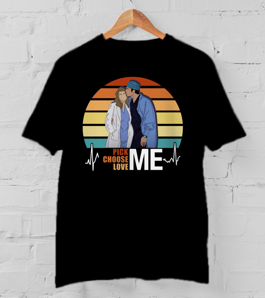 Pick Choose Love Me Grey's Anatomy Sunset T-Shirt