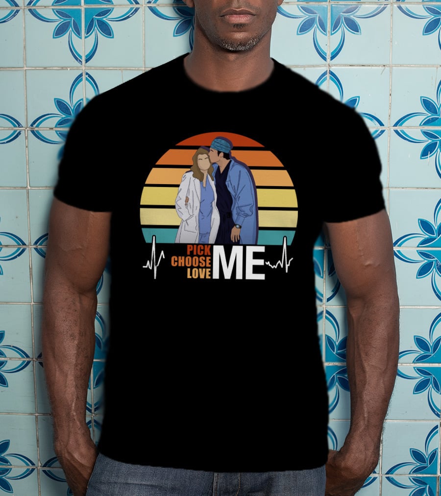 Pick Choose Love Me Grey's Anatomy Sunset T-Shirt