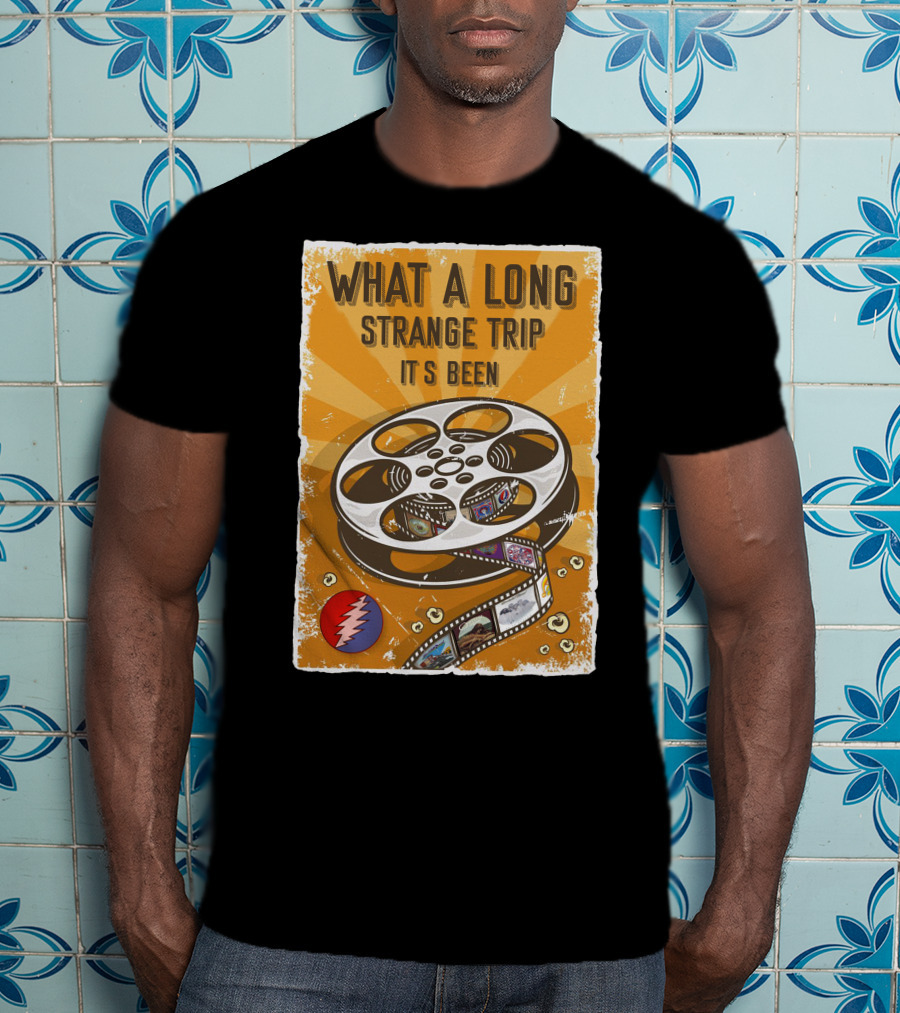 What A Long Strange Trip It's Been Grateful Dead Film Reel T-Shirt