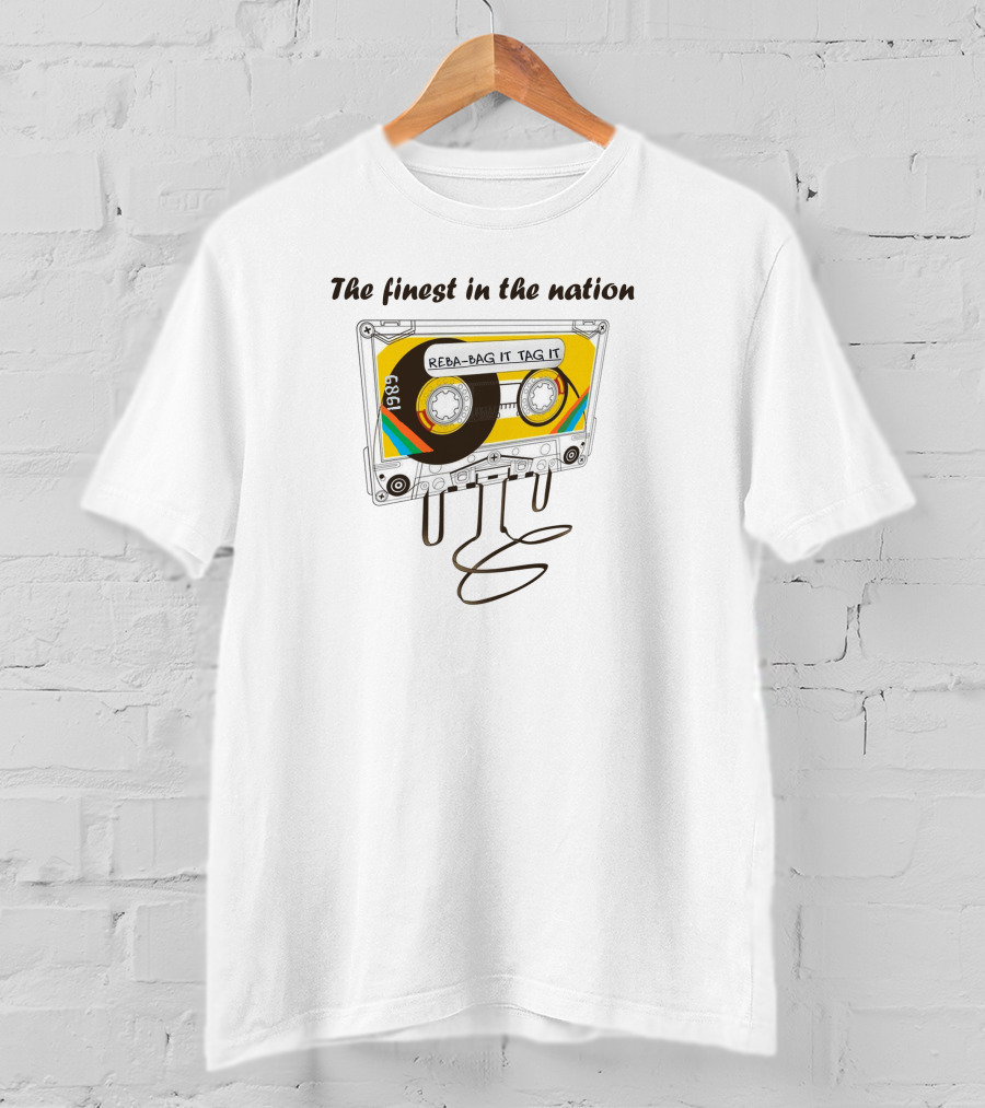 Reba Phish Song Bag It Tag It Cassette 1989 T-Shirt