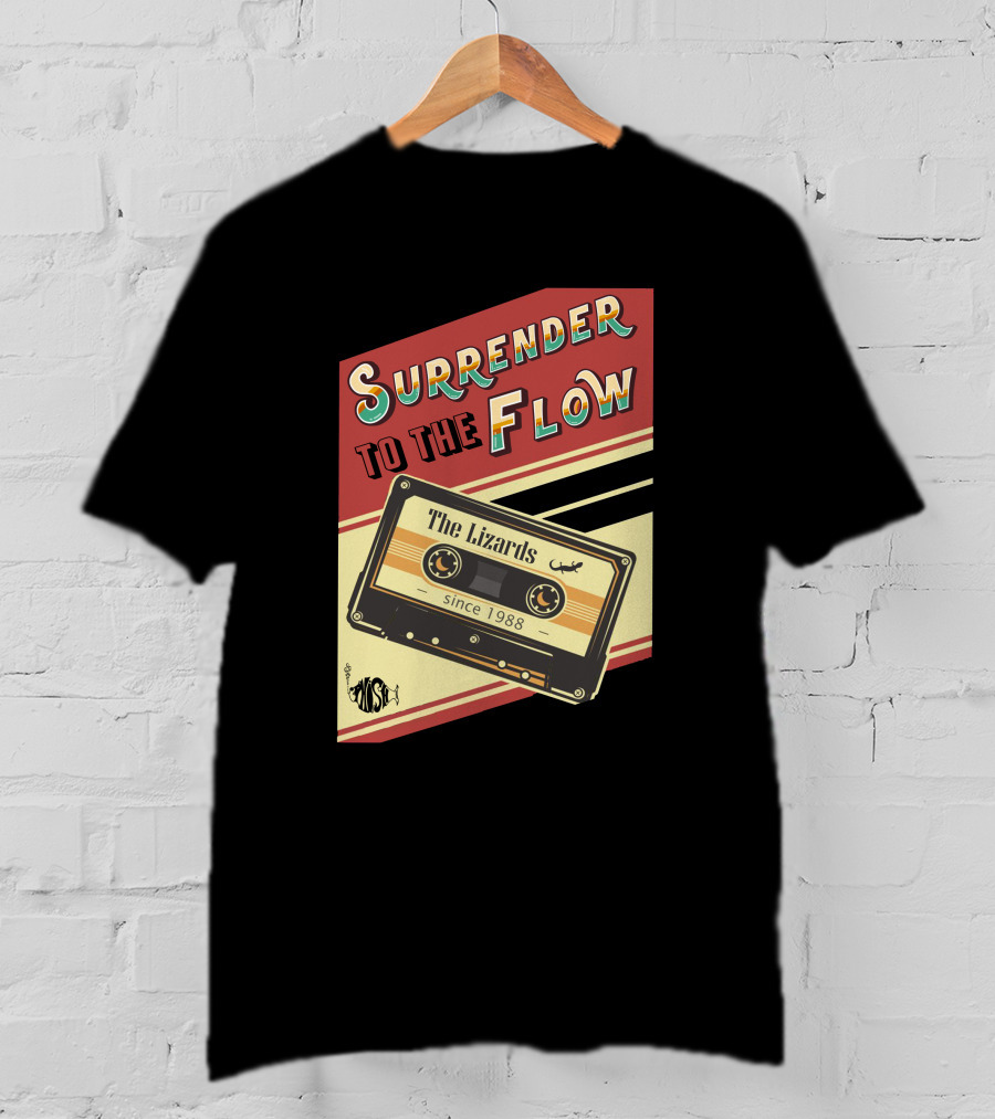 Surrender To The Flow The Lizards Since 1988 Cassette T-Shirt