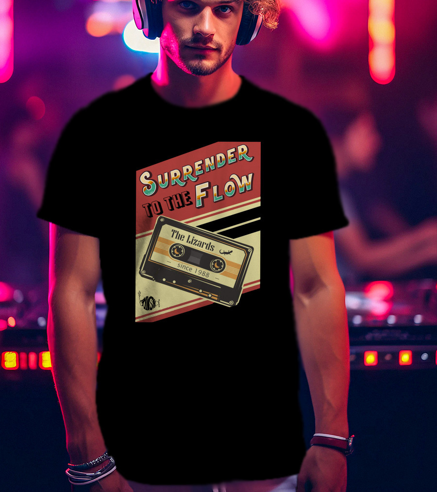 Surrender To The Flow The Lizards Since 1988 Cassette T-Shirt