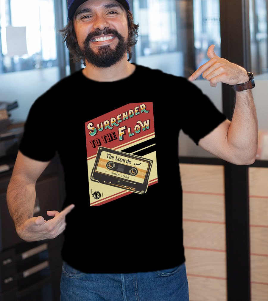 Surrender To The Flow The Lizards Since 1988 Cassette T-Shirt