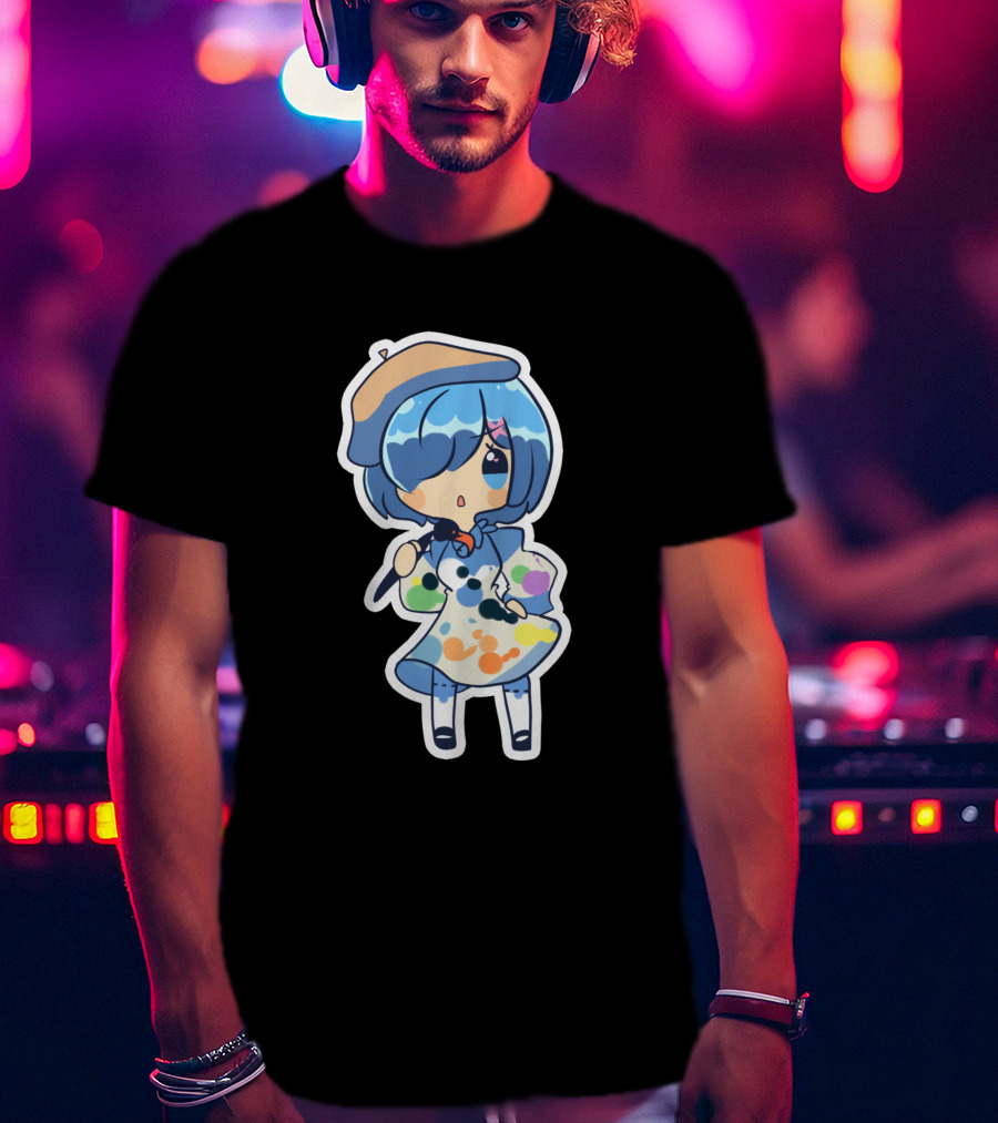 Rem Chibi Art Painter Style 923986 T-Shirt