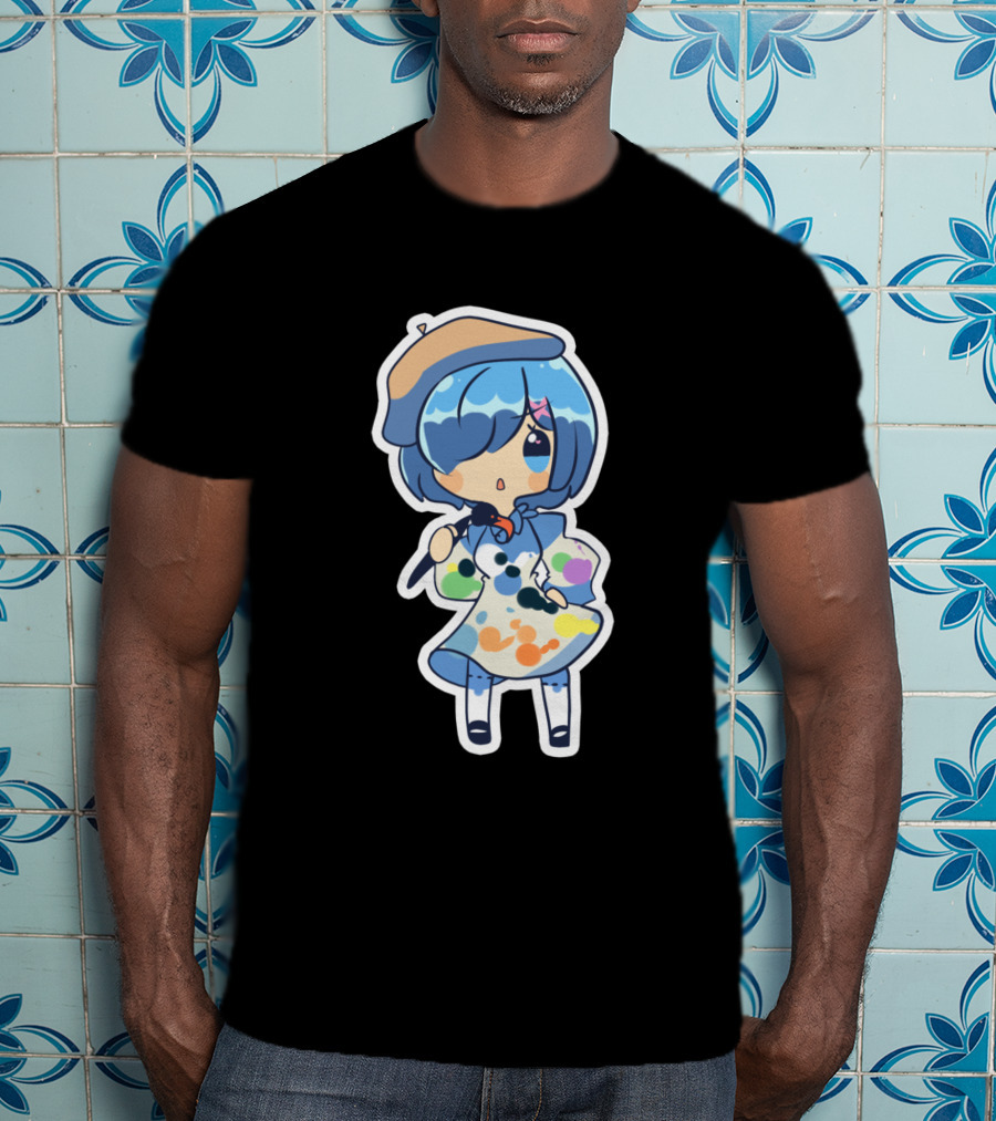 Rem Chibi Art Painter Style 923986 T-Shirt