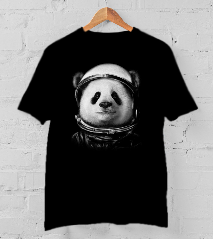 Astronaut Panda 6525 Space Helmet Adventure T-Shirt