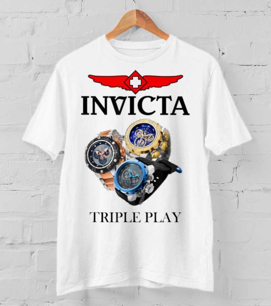 Invicta Triple Play Swiss-Inspired Luxurious Watch Collection T-Shirt