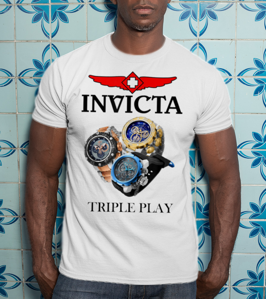 Invicta Triple Play Swiss-Inspired Luxurious Watch Collection T-Shirt