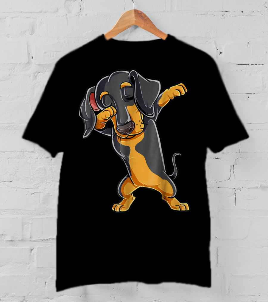 Dabbing Dachshund Puppy Lovers Dab Dance Boys T-Shirt
