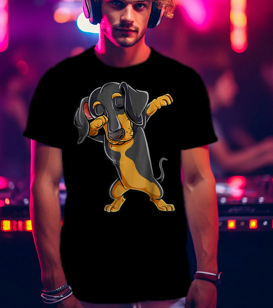 Dabbing Dachshund Puppy Lovers Dab Dance Boys T-Shirt