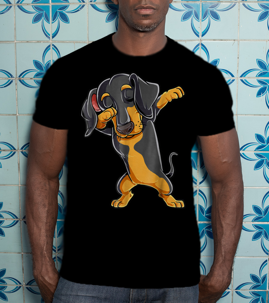 Dabbing Dachshund Puppy Lovers Dab Dance Boys T-Shirt