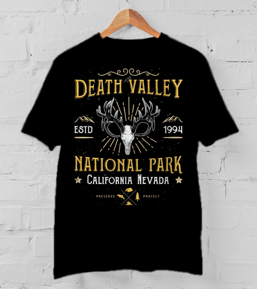 Death Valley National Park Estd 1994 California Nevada Preserve Protect T-Shirt