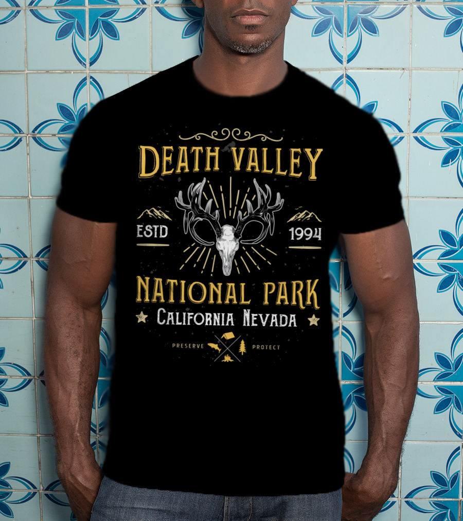 Death Valley National Park Estd 1994 California Nevada Preserve Protect T-Shirt