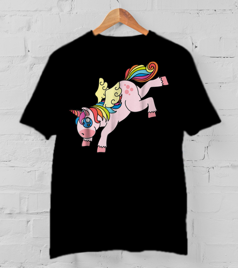 Flying Unicorn Cute And Colorful Rainbow Wings Edition11 T-Shirt