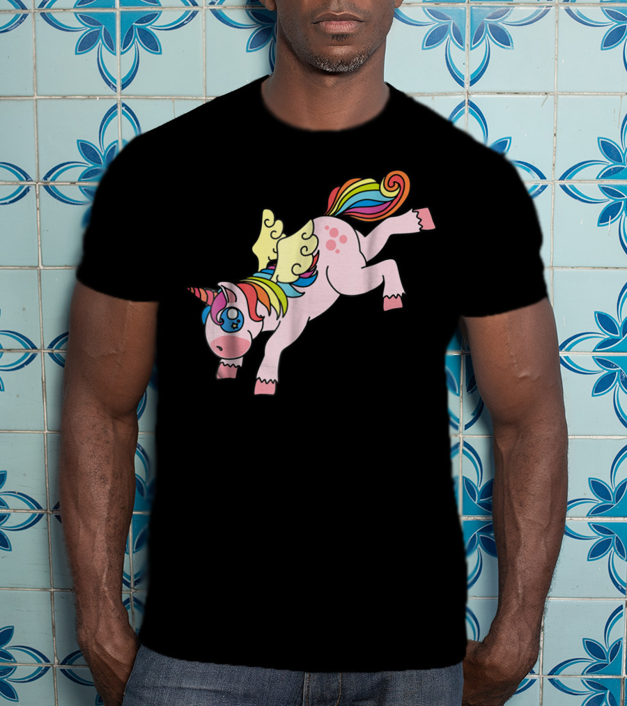 Flying Unicorn Cute And Colorful Rainbow Wings Edition11 T-Shirt