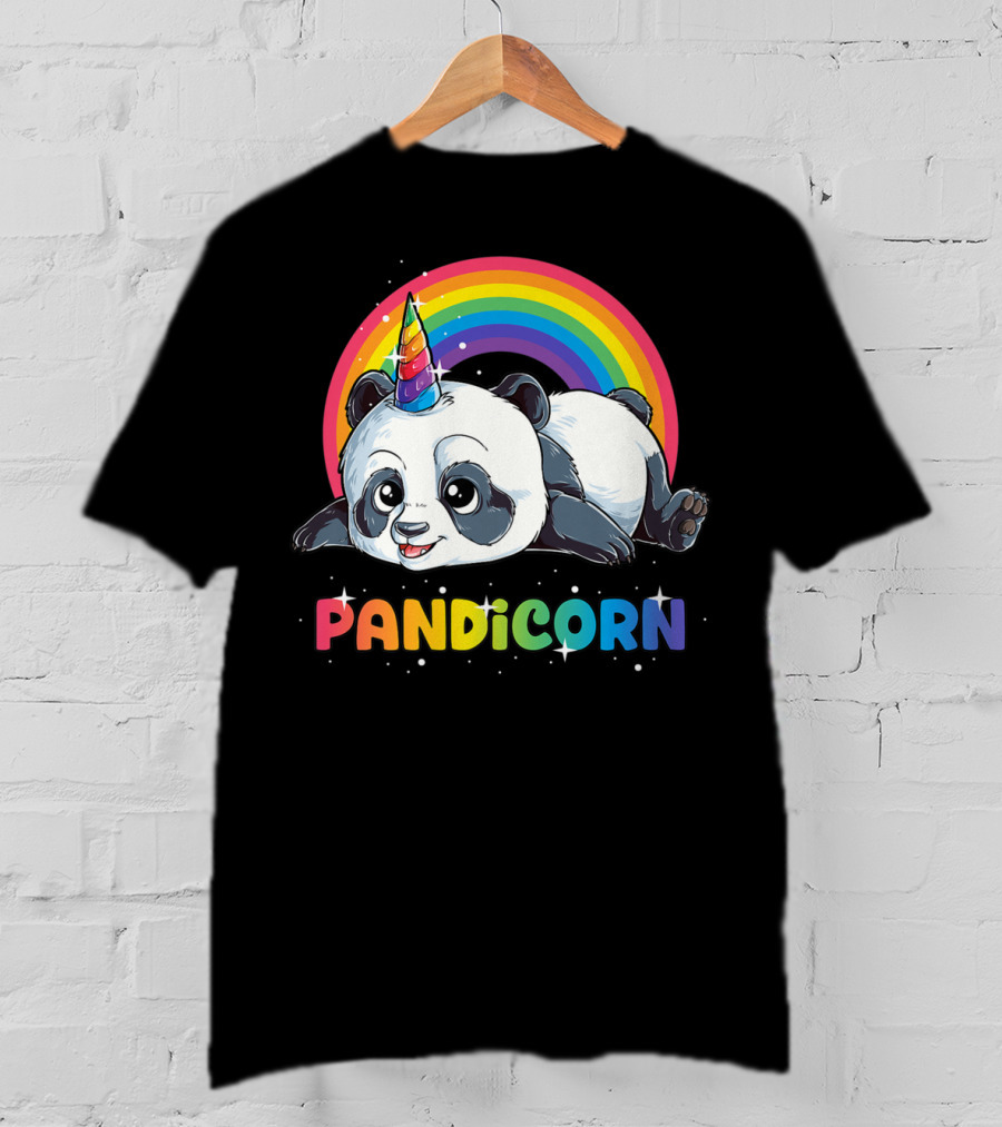 Pandicorn Panda Unicorn Rainbow Pandacorn T-Shirt