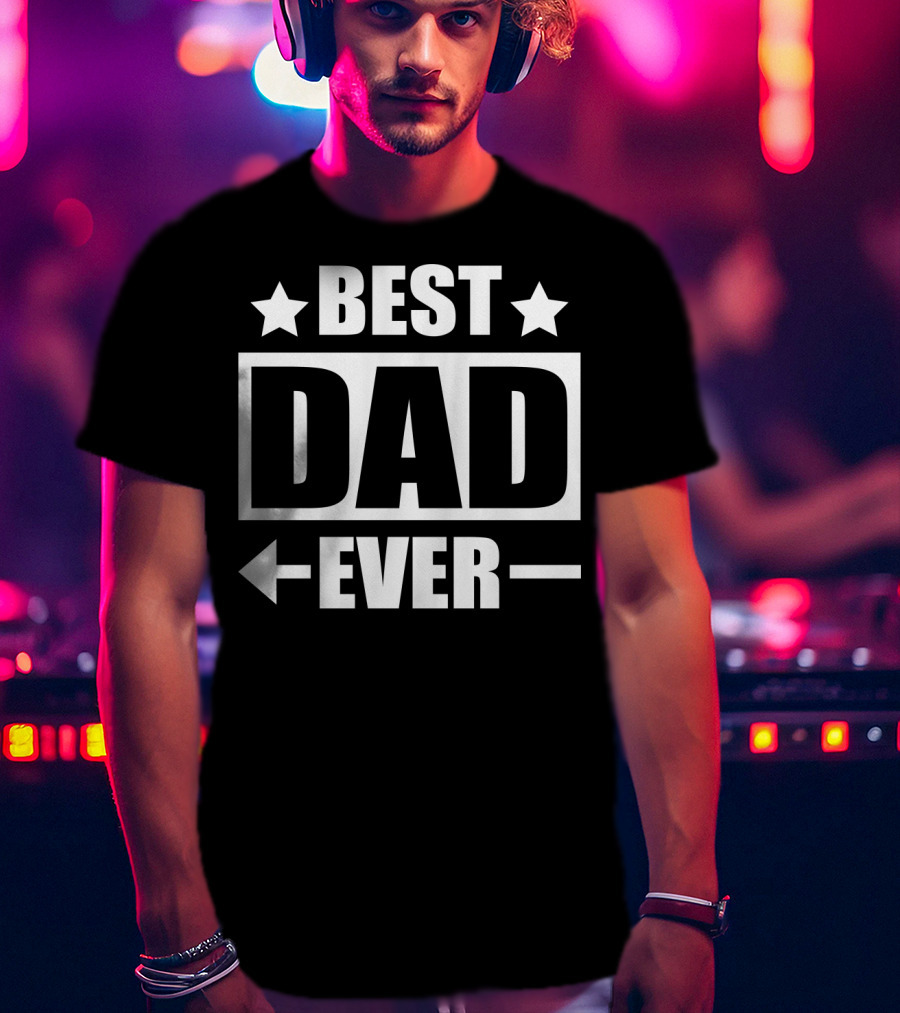 Best Dad Ever Daddy20 With Stars And Arrows T-Shirt