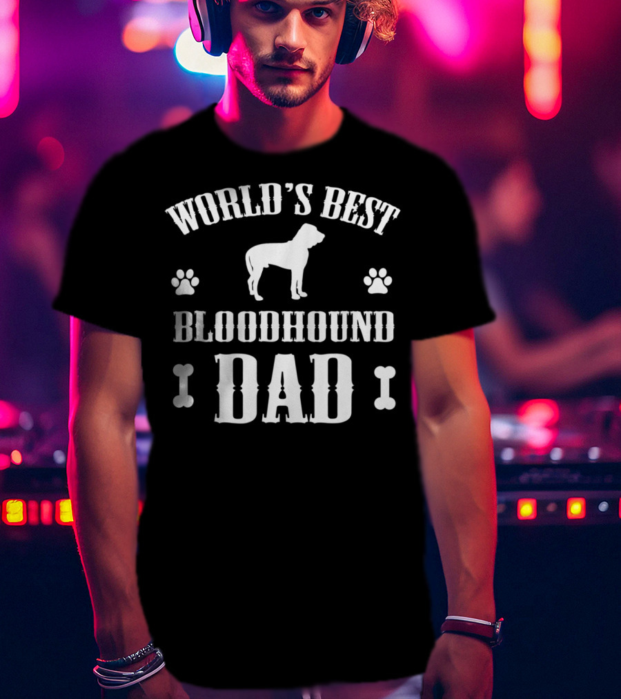 World's Best Bloodhound Dad T-Shirt