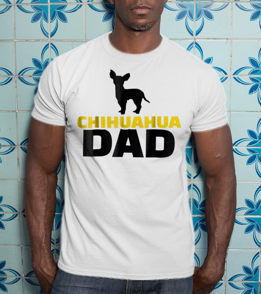 Chihuahua Dad Silhouette T-Shirt