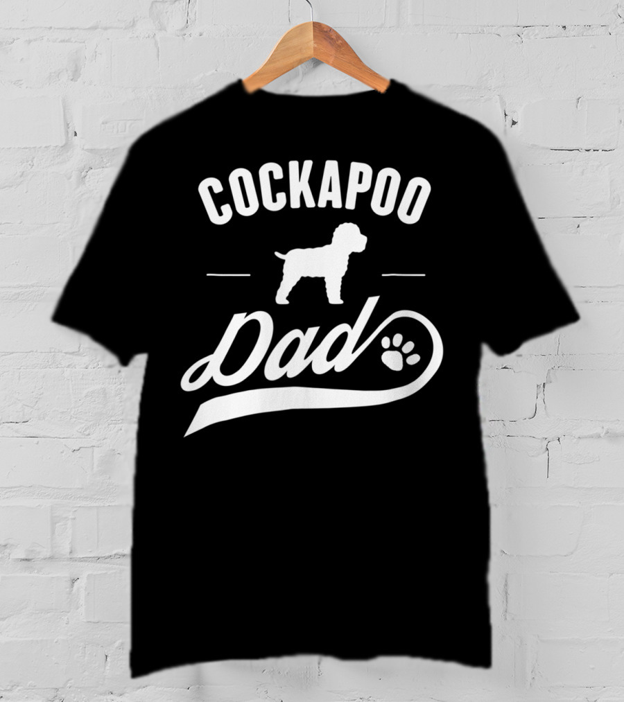 Cockapoo Dog Dad Lover Owner Paw T-Shirt