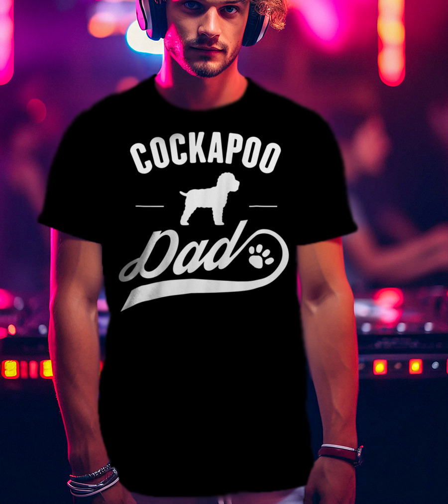 Cockapoo Dog Dad Lover Owner Paw T-Shirt
