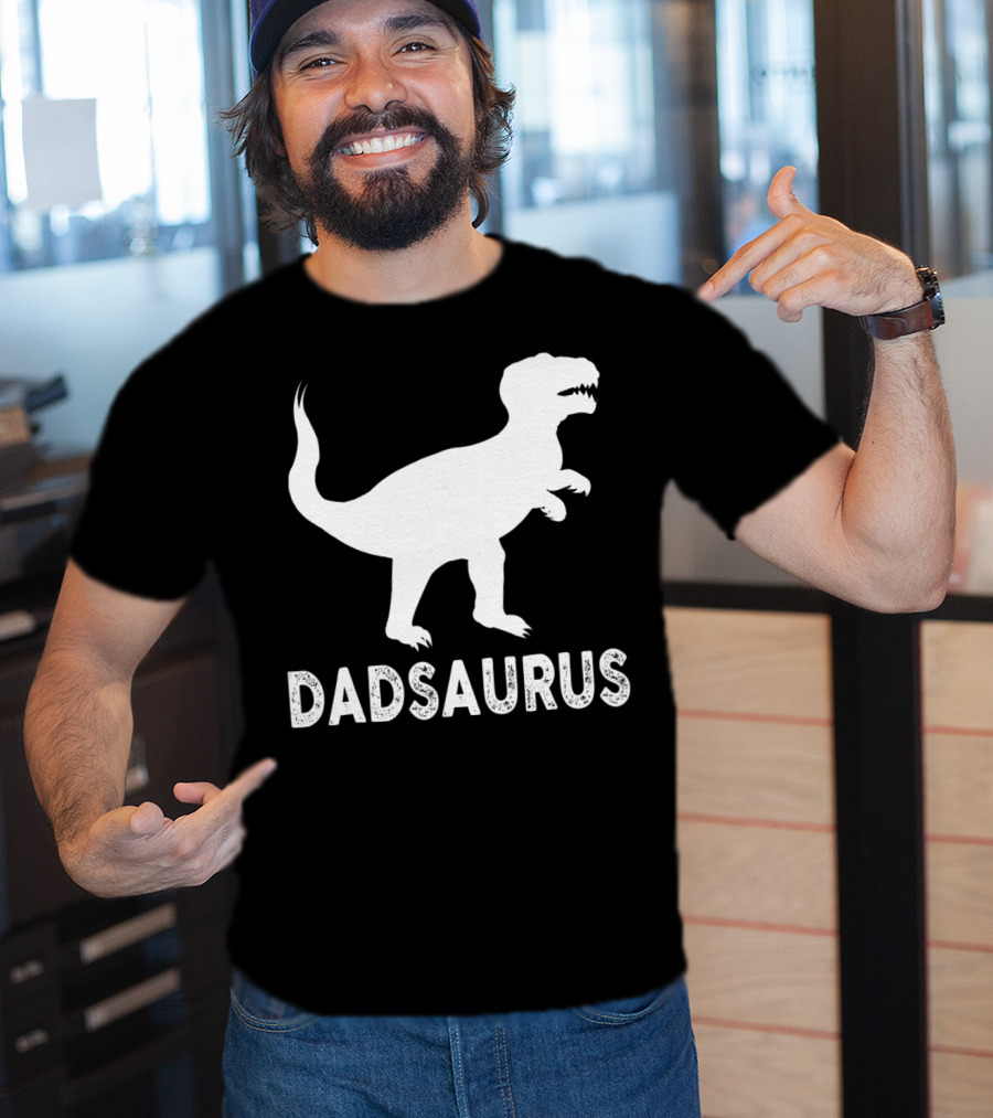Dadsaurus Dad Dinosaur Men Daddy65 T-Rex T-Shirt
