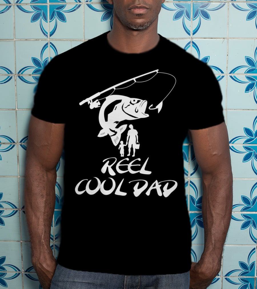 Father And Son Fishing Reel Cool Dad T-Shirt