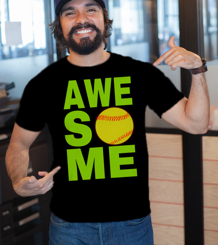 AWESOME Funny Softball Cute Love Player Tee60 T-Shirt