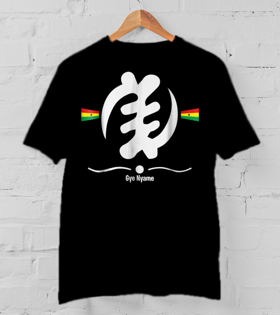 Ghana Flag Gye Nyame Adinkra Symbol Dad Kid93 T-Shirt