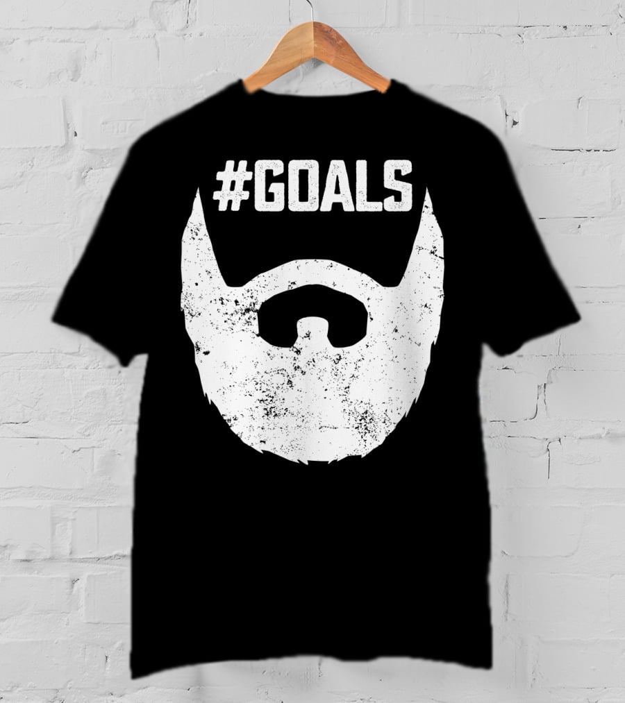Goals Beard For Bearded Dad Husband T-Shirt