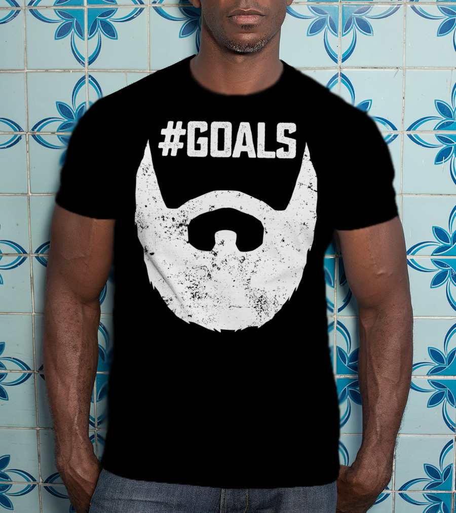 Goals Beard For Bearded Dad Husband T-Shirt