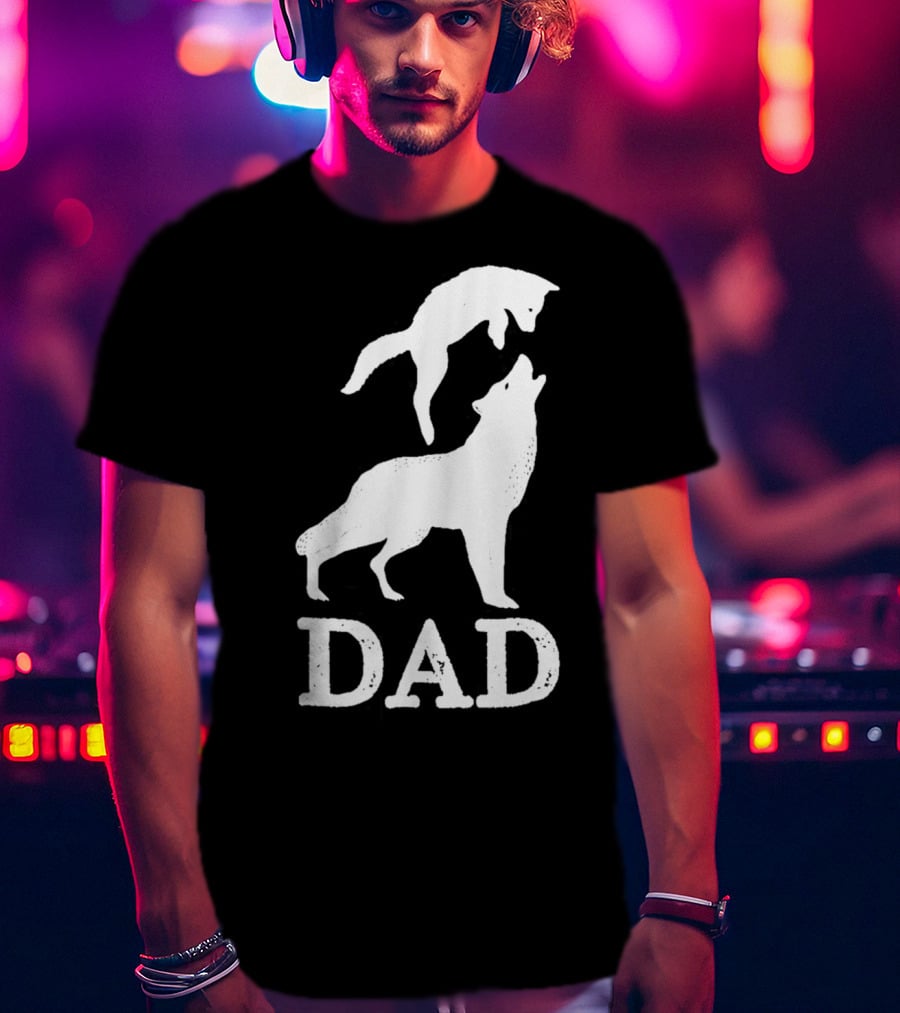 Dad Wolf And Pup T-Shirt