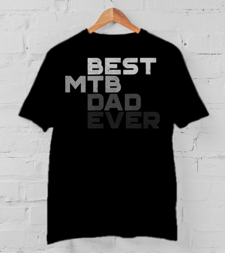 Best MTB Dad Ever Mountain Bike Vintage MTB Mens T-Shirt