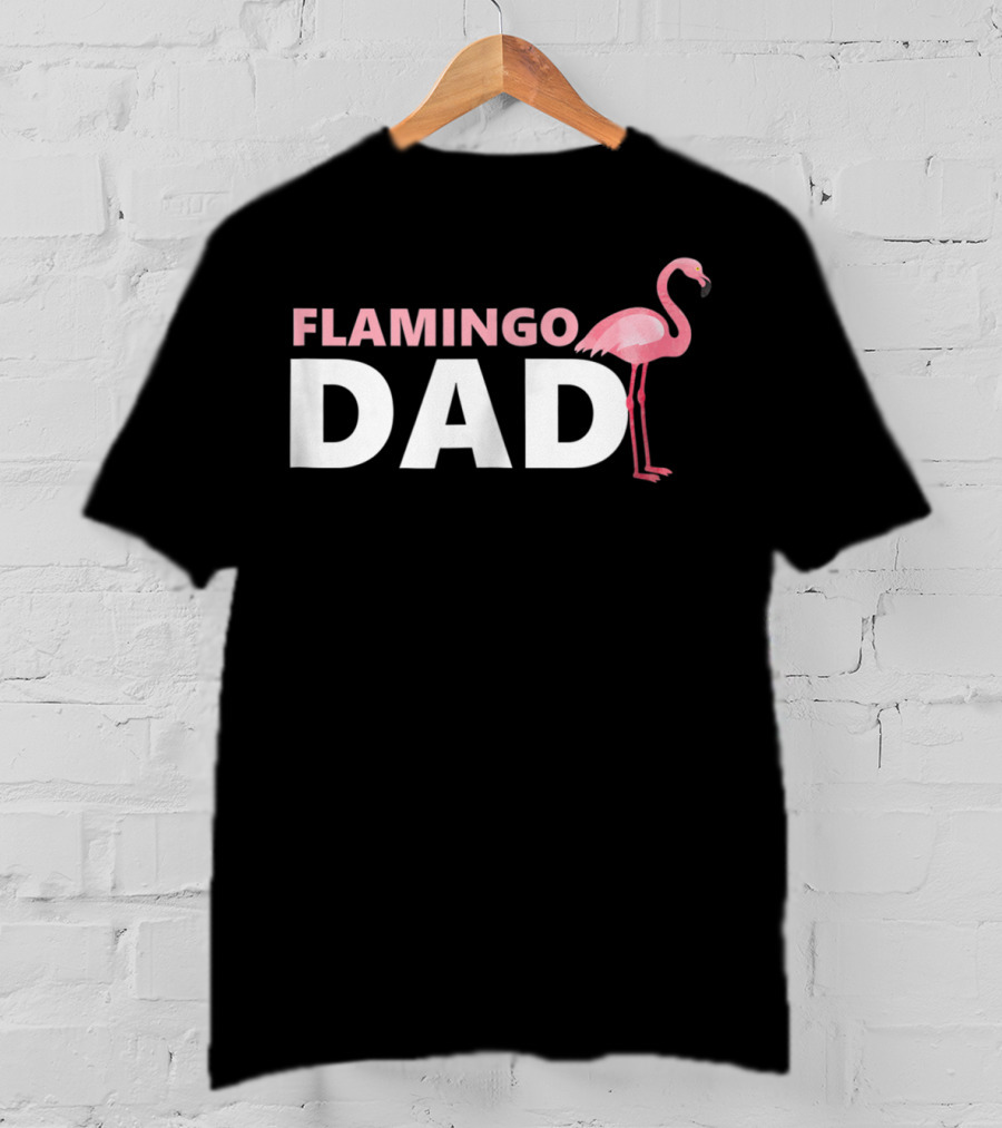 FLAMINGO DAD Mens Tropical Papa T-Shirt