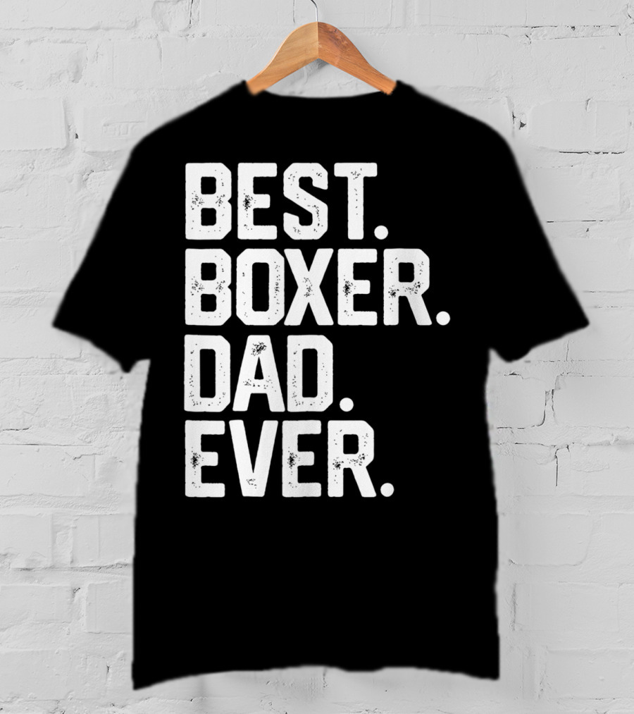 Best Boxer Dad Ever Mens Funny Dog Love Christmas22 T-Shirt