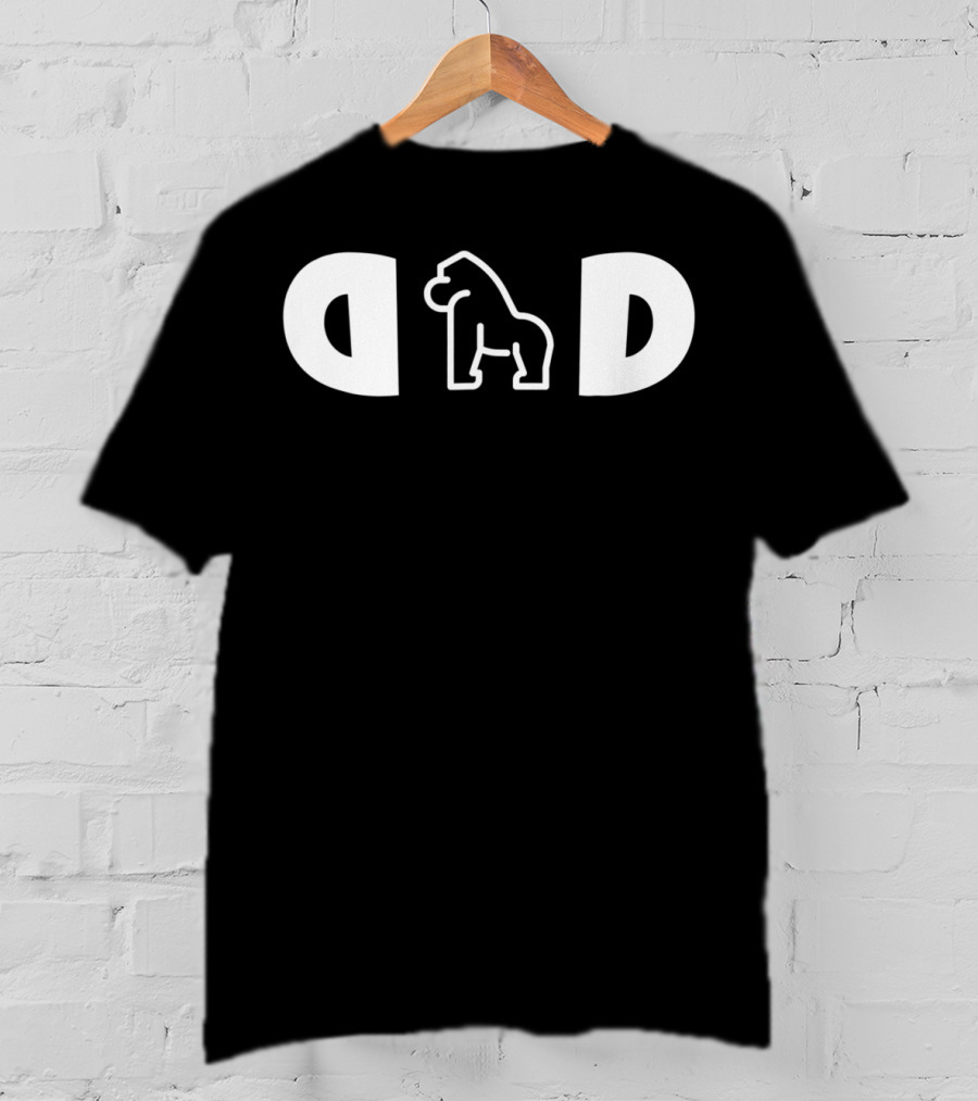 Mens Gorilla Dad Funny Husband T-Shirt