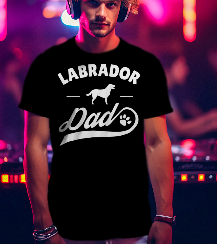 Labrador Dad Dog Owner Lover Mens T-Shirt
