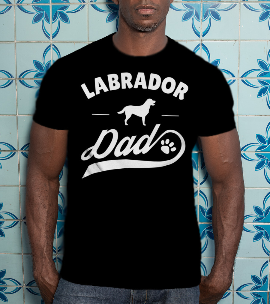 Labrador Dad Dog Owner Lover Mens T-Shirt