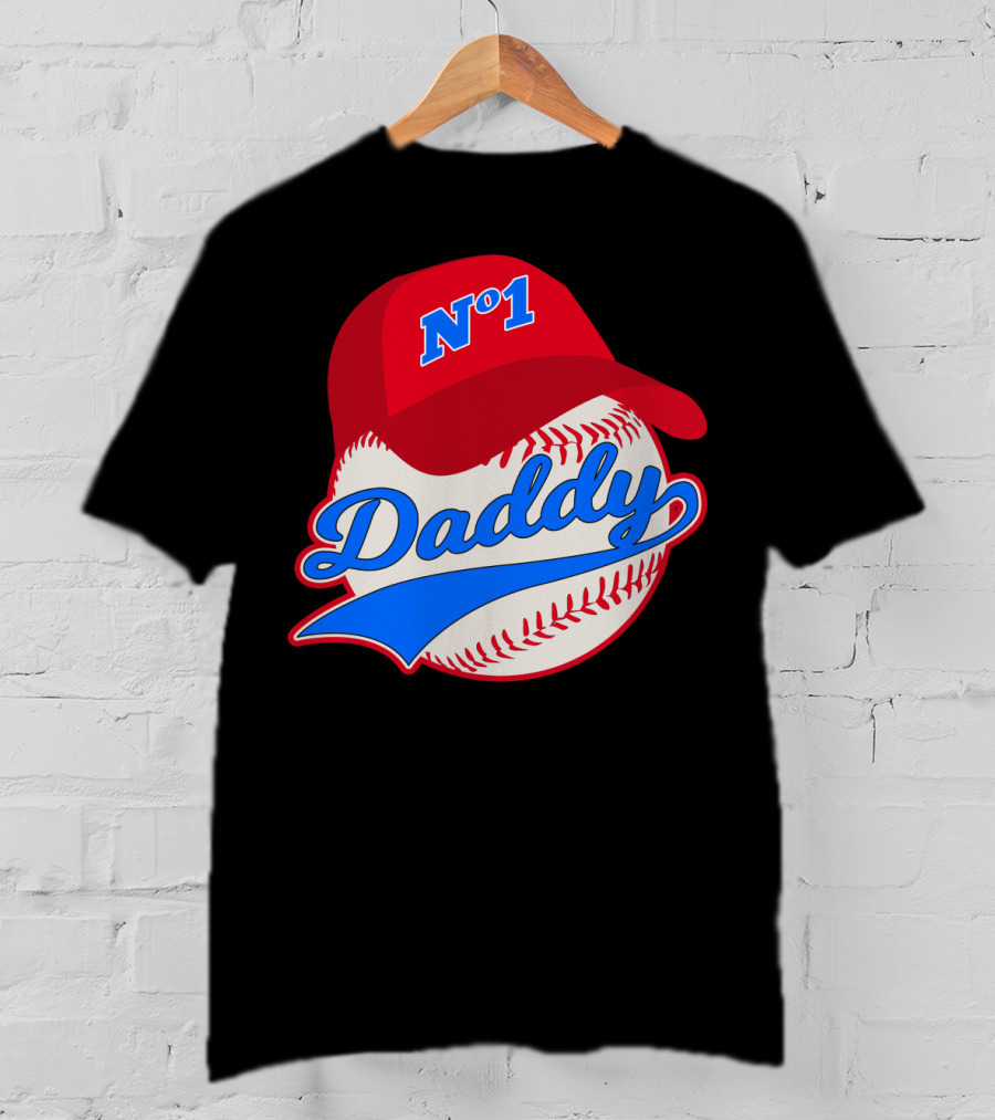 No 1 Daddy Baseball Cap T-Shirt
