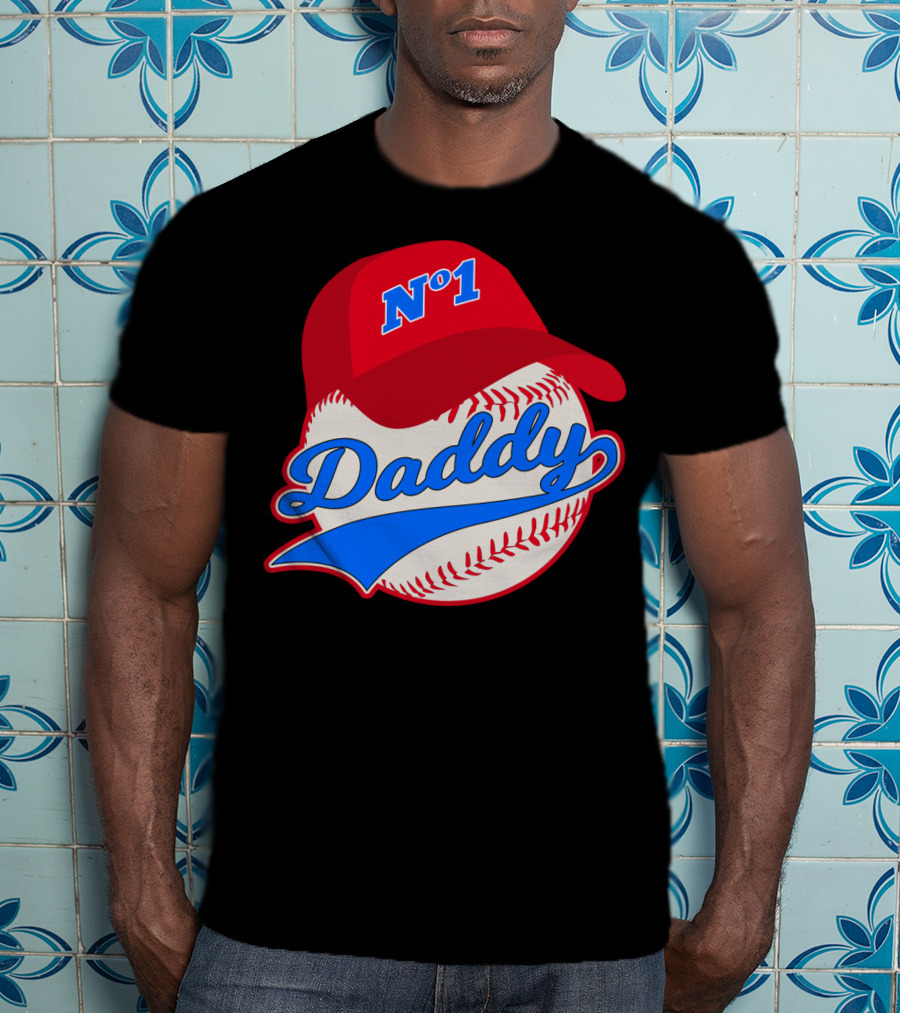 No 1 Daddy Baseball Cap T-Shirt