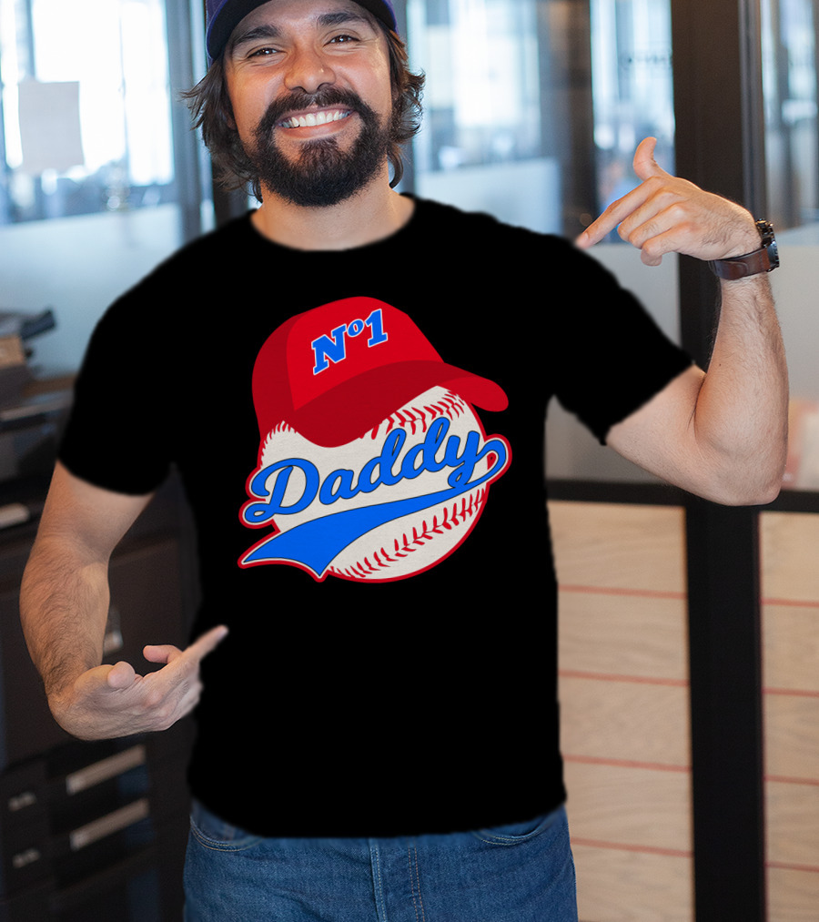 No 1 Daddy Baseball Cap T-Shirt